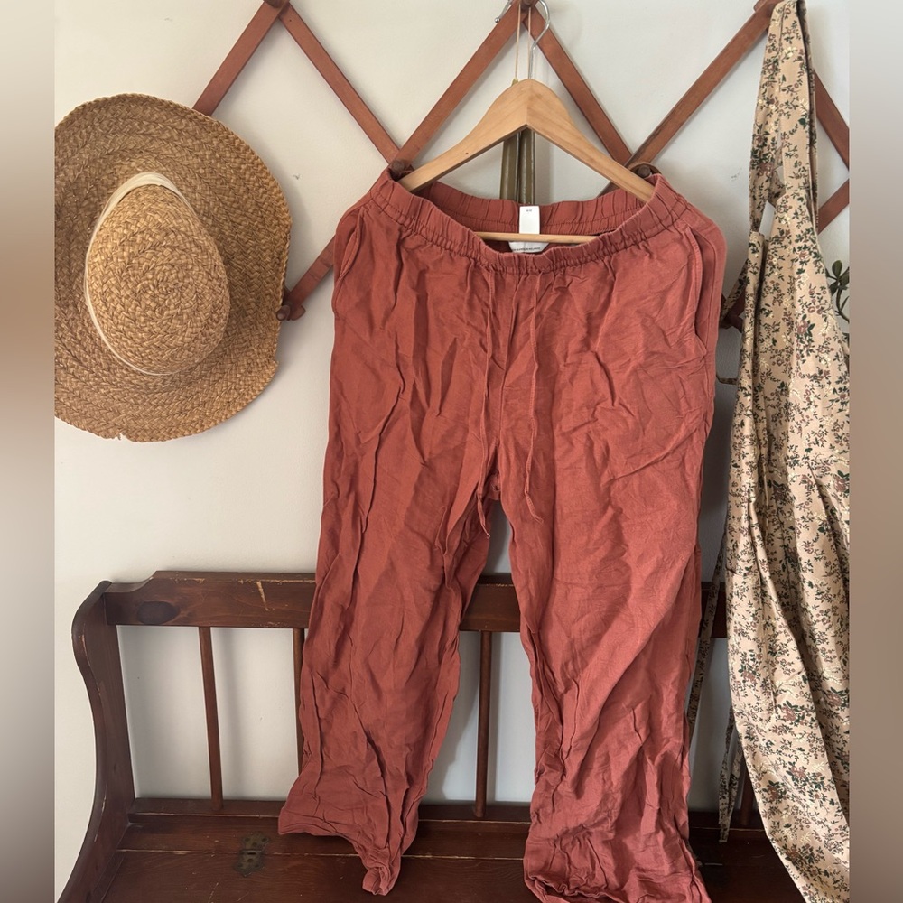 H&M Linen Blend Easy Pants